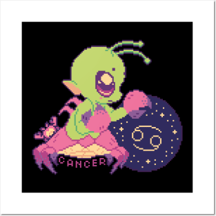 Cancer - Zodiac Alien Posters and Art